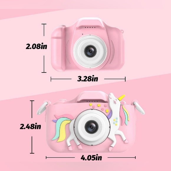 Pink Unicorn Digital Camera w/ Unicorn Design - Video Capability - Compact- NIB - Picture 2 of 4